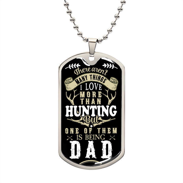 Dad Hunting - Military Dog Tag Chain Necklace – The Gift Eternal